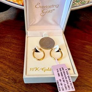 Everlasting Gold 10 karat solid gold hoop earrings